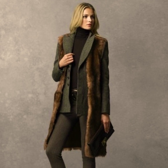 Ralph Lauren Sable Brown Lamb Shearling Vest - Picture 1 of 14